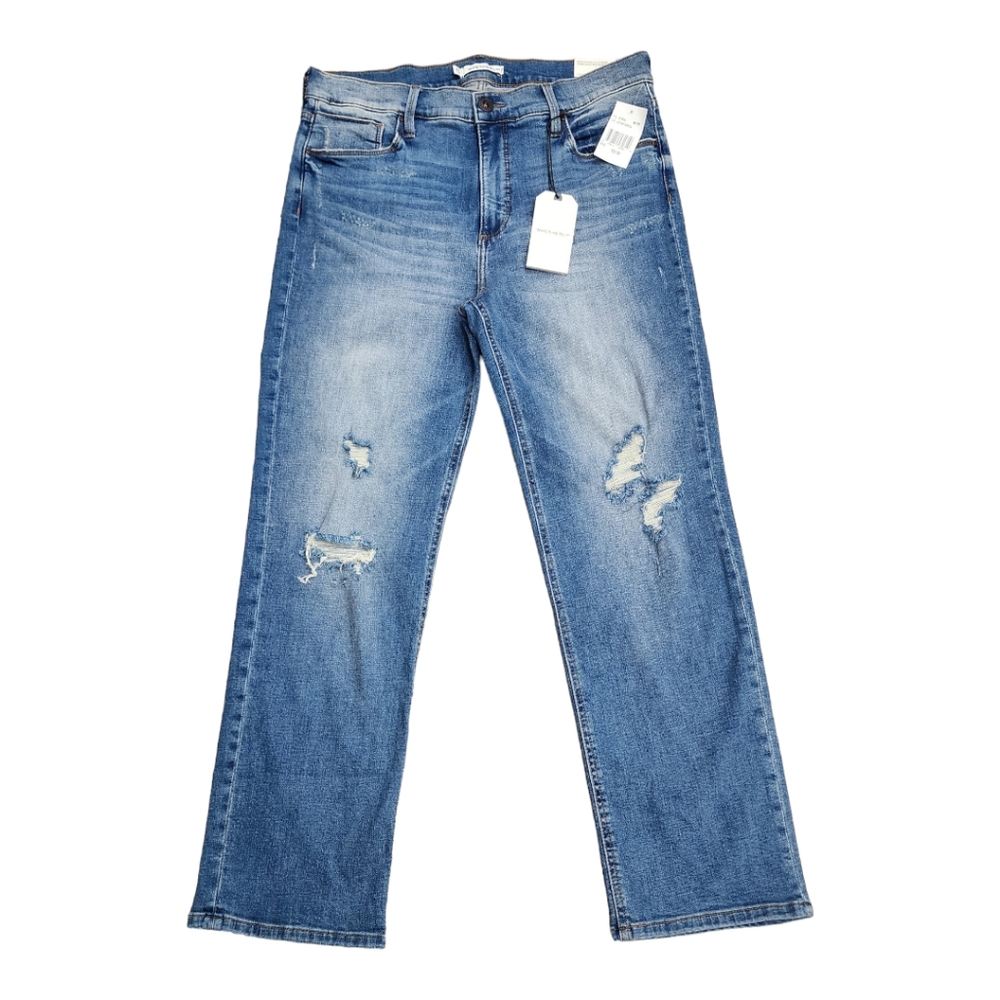 Brandon High Rise Ankle straight leg jeans